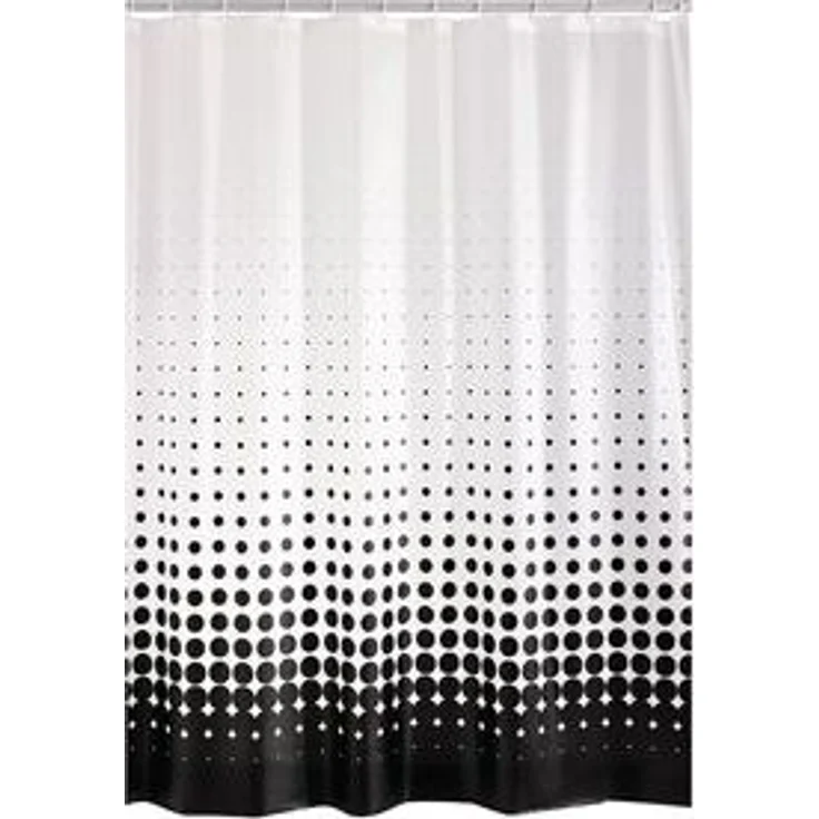 Ridder Duschvorhang Blacky Semitransparent-schwarz Breite 120 cm – Bild 6