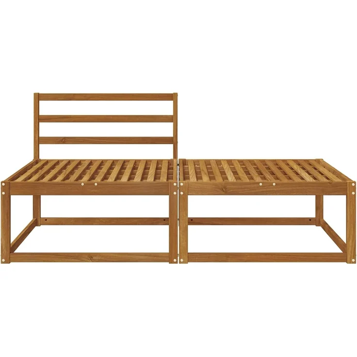 vidaXL Sectional Sofa Einheiten 2 stk. 2-Sitzer Massivholz Akazie 900546 – Bild 8