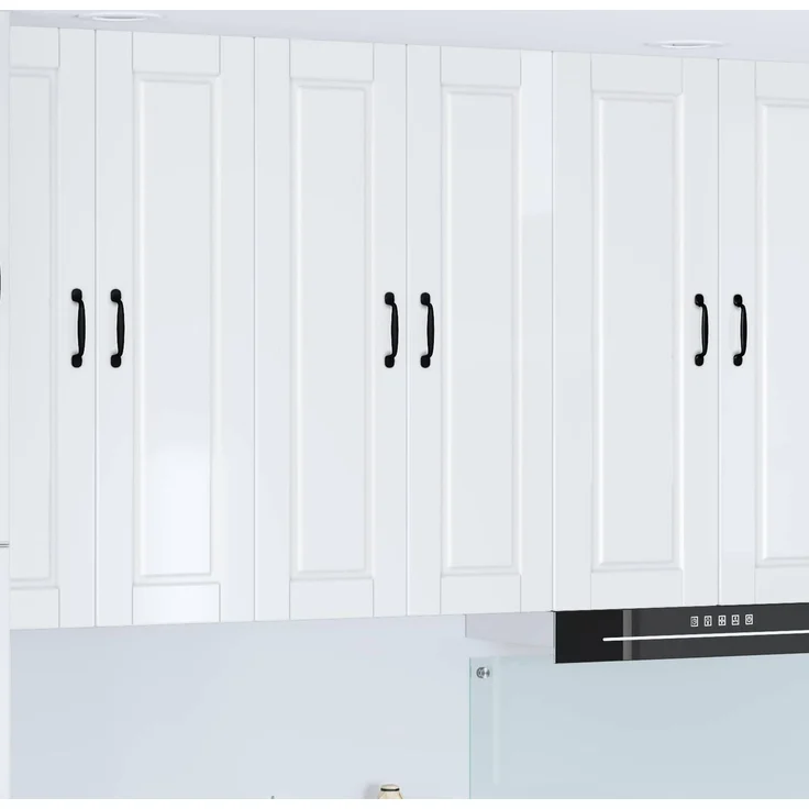 vidaXL Wandschrank PORTO Hochglanz-Weiß 60 x 31 x 100 cm Holzwerkstoff 885489 – Bild 1