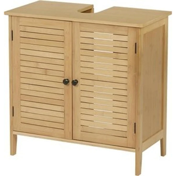 EUGAD Waschbeckenunterschrank (1-St) Unterschrank aus Bambus, 60x60x30 cm – Bild 6