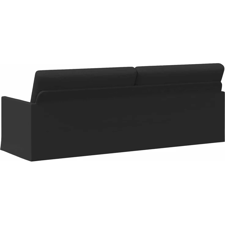 vidaXL 3-Sitzer Sofa Schwarz 220 x 81 x 82 cm Stoff 42041141 – Bild 4