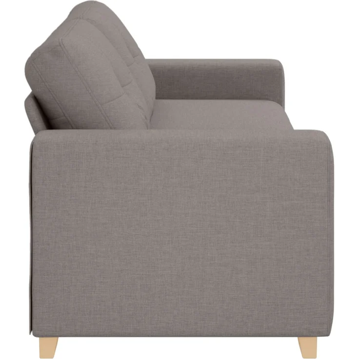 vidaXL 3-Sitzer-Sofa Taupe 220 cm Stoff 4105094 – Bild 3