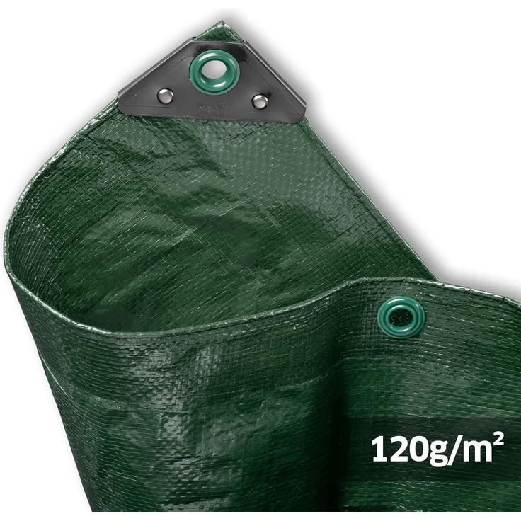 Gewebeplane Hobby 4x5m 120g./qm, grün