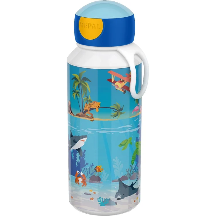 Mepal CAMPUS Trinkflasche Pop-Up 400 ml Tropical Ocean (2025) – Bild 2