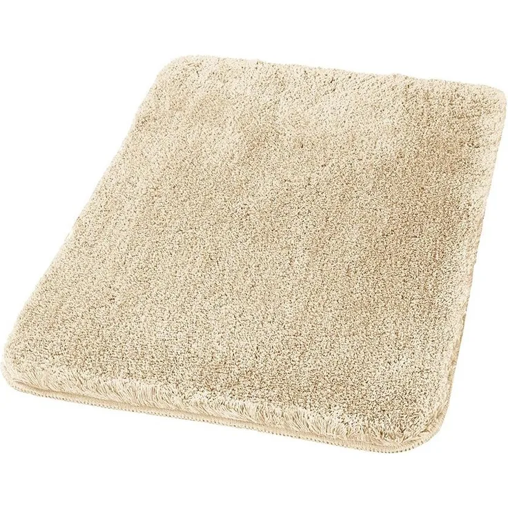 Primaster Badteppich sandbeige 70 x 120 cm Badematte Badvorleger Duschvorleger