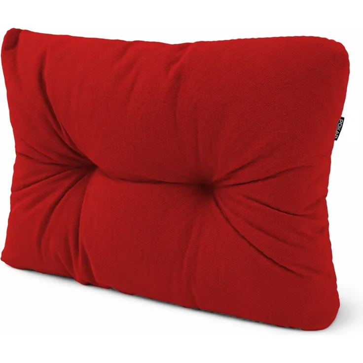 POKAR Palettenkissen Palletenauflagen Palettenpolster Palettensofa Palettenmöbel Schaumflocken Kissen für Europaletten Sitzkissen 60x40, Rot