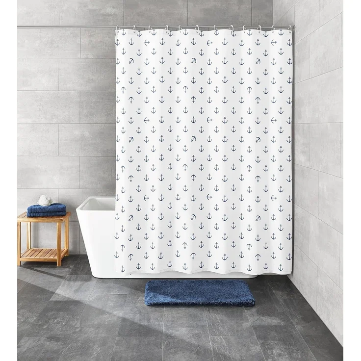 Kleine Wolke Duschvorhang Anchor dunkelblau 180 x 200 cm – Bild 2