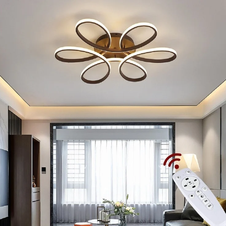 Eurotondisplay LED Deckenleuchte LED Deckenlampe Fernbedienung Lichtfarbe einstellbar dimmbar Leuchte, LED fest integriert, Warm- bis Kaltweiß einstellbar, Lichtfarbe und Helligkeit mit Fernbedienung einstellbar – Bild 5