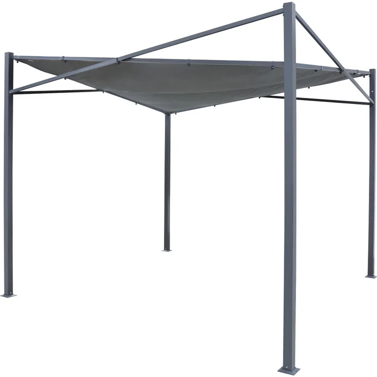 Tepro Sonnensegel mit Gestell Austin rechteckig 280 x 280 cm anthrazit