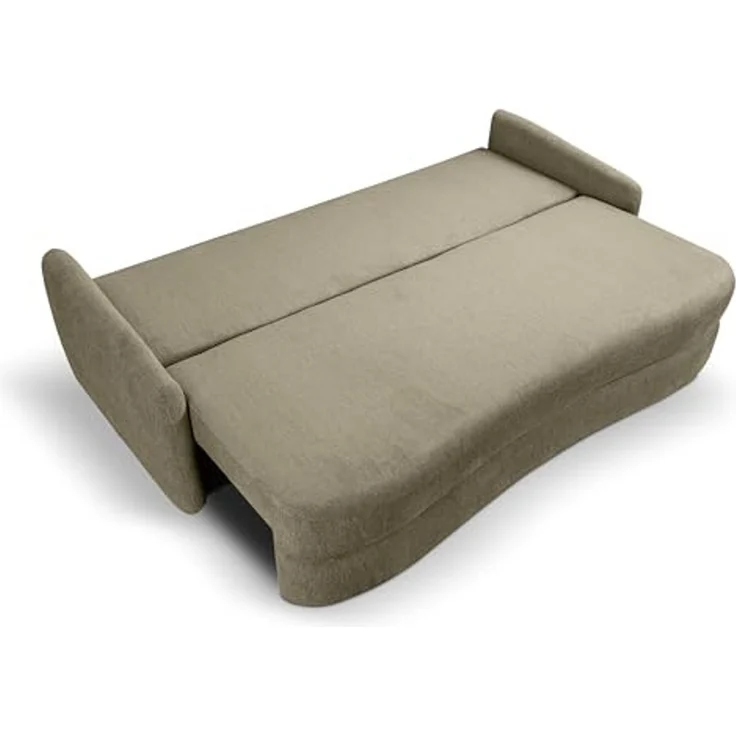 Schlafsofa (B/H/T: 231x93x108 cm) in Grün – Bild 6