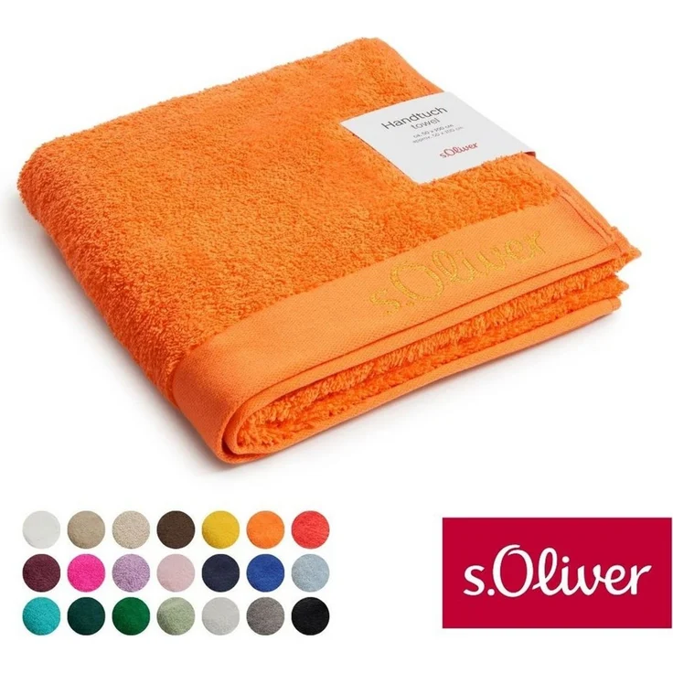 s.Oliver Handtuch s.Oliver, Premium Qualität, 600 gr/m², auch als Sets erhältlich, Walkfrottier (1-St), große Farbauswahl, auch als Duschtuch, Waschhandschuh, Gästetuch – Bild 1