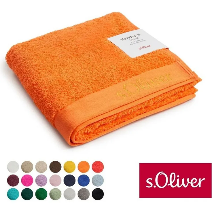 s.Oliver Handtuch s.Oliver, Premium Qualität, 600 gr/m², auch als Sets erhältlich, Walkfrottier (1-St), große Farbauswahl, auch als Duschtuch, Waschhandschuh, Gästetuch