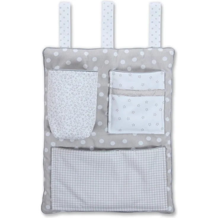 Babybay 'Utensilo' Betttasche grau