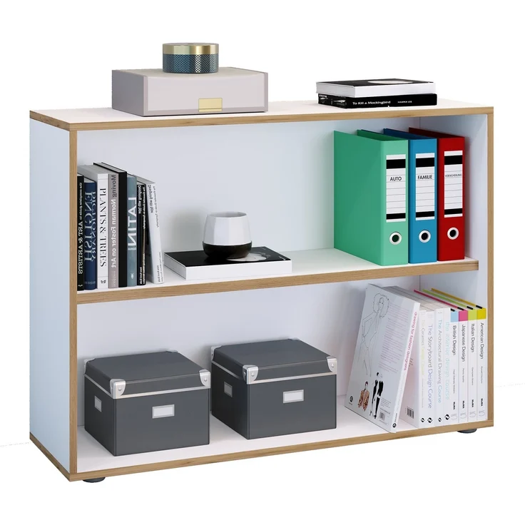 VCM Büroregal & Bücherregal Salia 920710 Weiß H. 74 x B. 100 x T. 33 cm – Bild 2