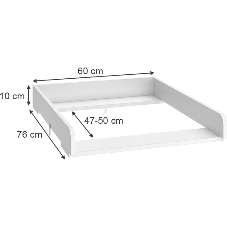 Wickelaufsatz Wicko Weiß 60 x 76 cm Vicco – Bild 3
