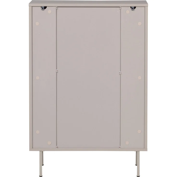 Kommode Tours aus MDF und Metall, modern und geräumig, Sand, 4 Schubladen, 102 x 70 x 42 cm – Bild 6
