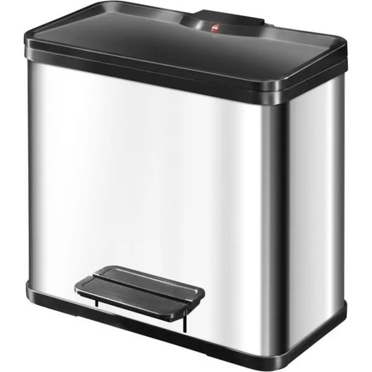 Hailo 'Öko Trio Plus L' Mülltrennsystem, Stahlblech, 27 (3x9) Liter, Edelstahl