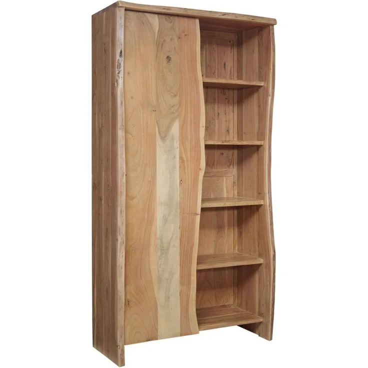 Regal Akazie 105x45x204 natur lackiert PURE ACACIA #710