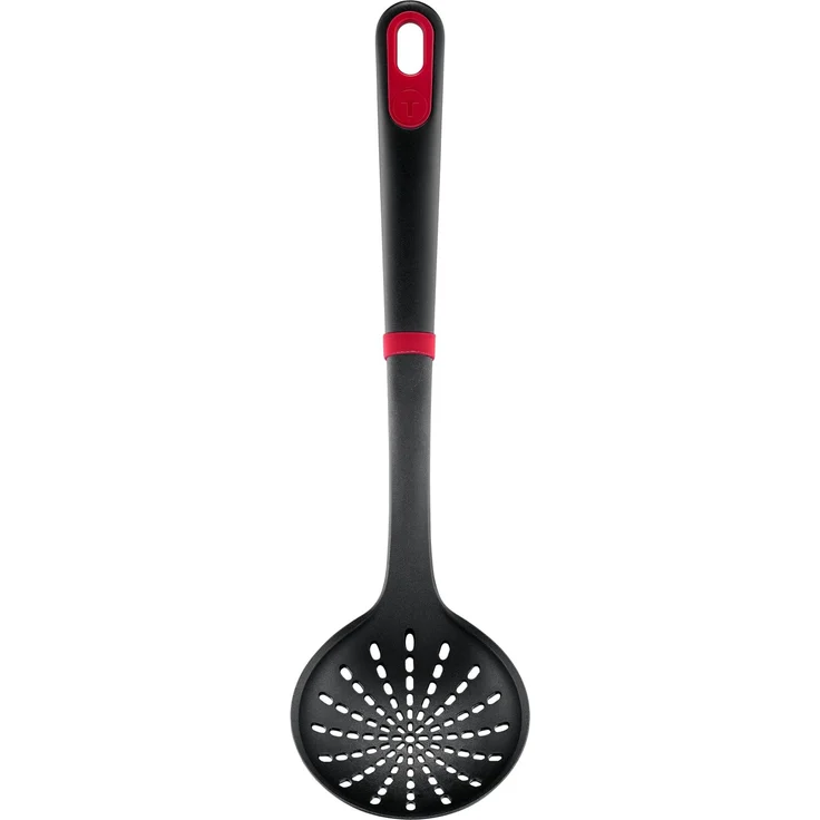 Tefal Ingenio+ Gemüselöffel K19843 – Servierlöffel aus glasfaserverstärktem Nylon mit Silikon-Sicherheitsring, hitzebeständig bis 230 °C, kratzfest, spülmaschinenfest, ideal zum Kochen & Servieren