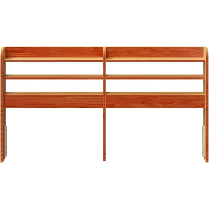 vidaXL Kopfteil mit Ablagen Wachsbraun 150 cm Massivholz Kiefer Braun (Art-Nr 850949) – Bild 3