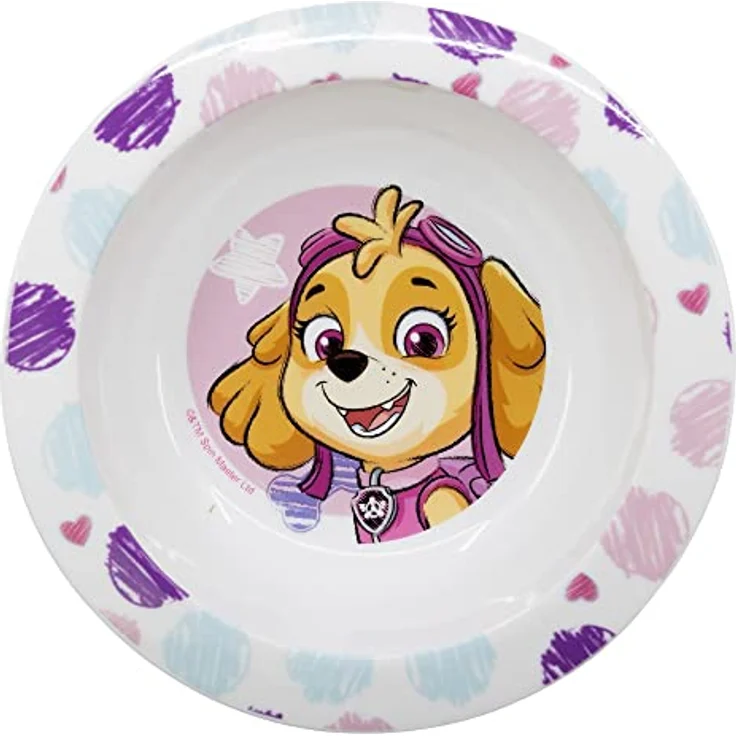 Mikrowellengeschirr Schüssel Ø16 für Kinder verschiedene Motive PawPatrol Girls – Bild 3