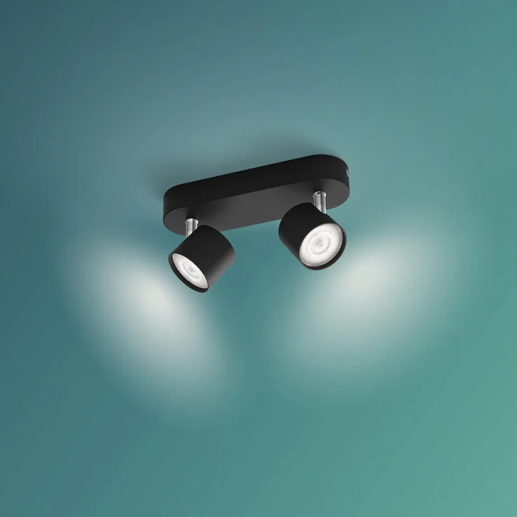 Philips Star Spot 2 flg. schwarz 1000lm – Bild 3
