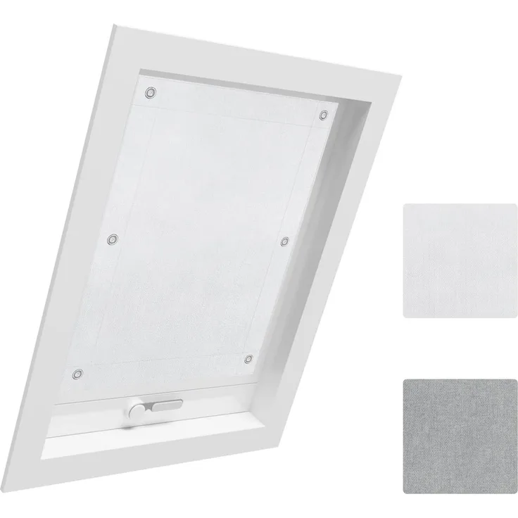 Dachfensterrollo, Woltu, 1x Thermorollo Dachfenster ohne Bohren, mit Saugnapf