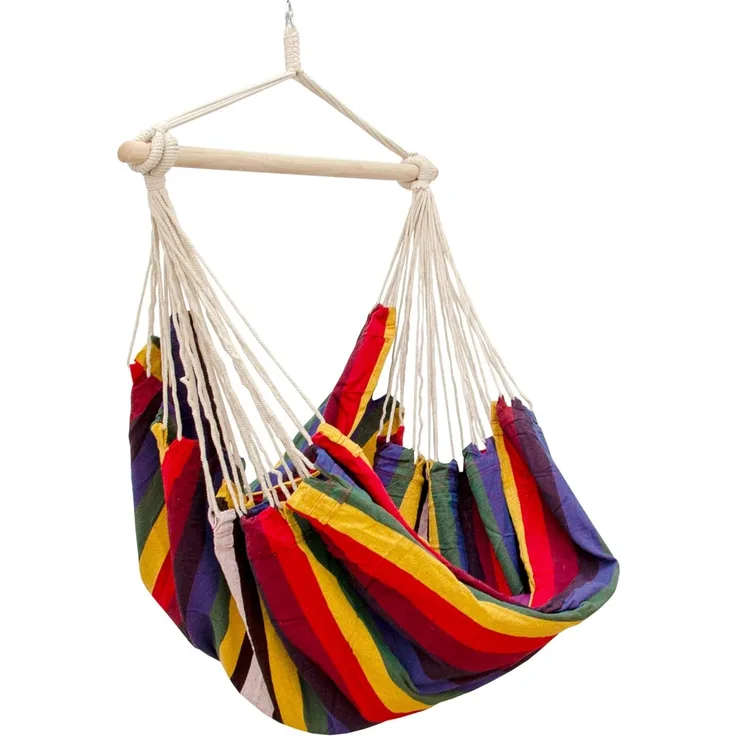 XXL Hängesessel Relaxsessel 185x130cm bis 150kg Regenbogenfarben