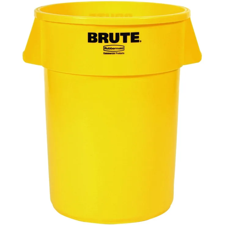 Rubbermaid Brute Round Container 166. 5L - Yellow