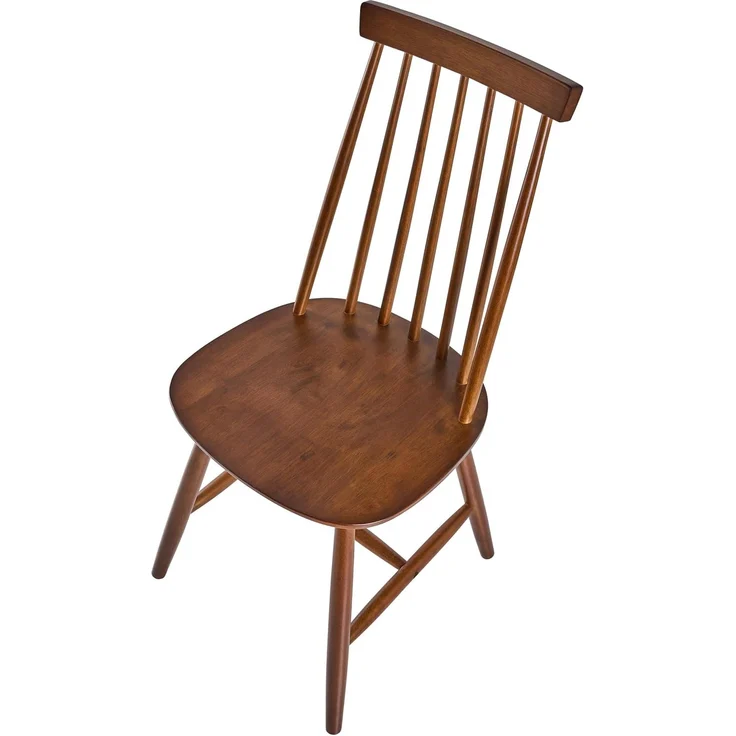 Esszimmerstuhl 2er Set BURBANK Holz Braun – Bild 7