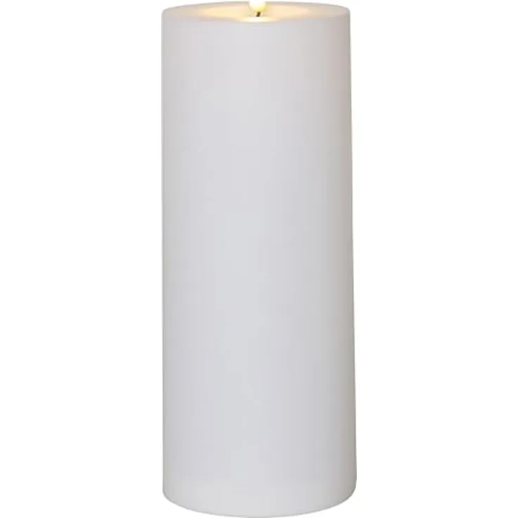 LED-Kerze ,Flamme Rak, outdoor, weiß, 27cm