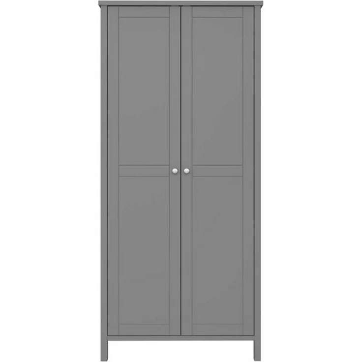 ebuy24 Kleiderschrank Tromsø Kleiderschrank 2 Türen grau. – Bild 4