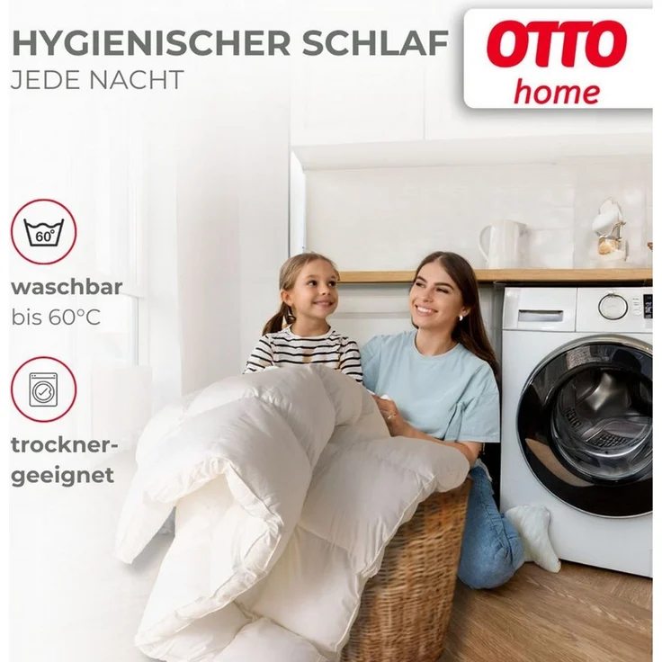 OTTO home Microfaserbettdecke oder Baumwollbettdecke Baca, Bettdecke 135x200 cm & weitere Größen, Füllung: hochwertige 6D-Hohlfaser oder reine Baumwolle, Bezug: 100% Polyester oder 100% Baumwolle, Bettdecke, Sommer, Winter, 4-Jahreszeiten, Sternendruck – Bild 4