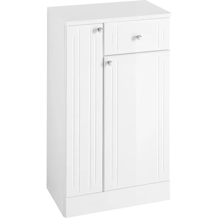 Unterschrank Mittenwald / Quickset, Holzwerkstoff, Weiß, 50 x 85 x 33 cm