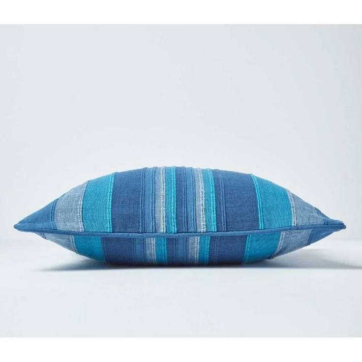 Homescapes Kissenhülle Kissenbezug Morocco in Blau, 100% Baumwolle, 45x45 cm – Bild 1