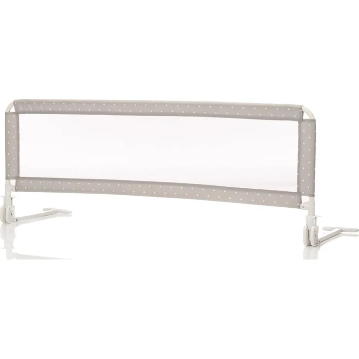 Set Fillikid Bettschutzgitter mit Stoffwindel von Kinderhaus Blaubär | 135x50 cm | 135x60 cm | Rausfallschutz für Baby & Kinder | hohes klappbares Bettgitter, Design:grau
