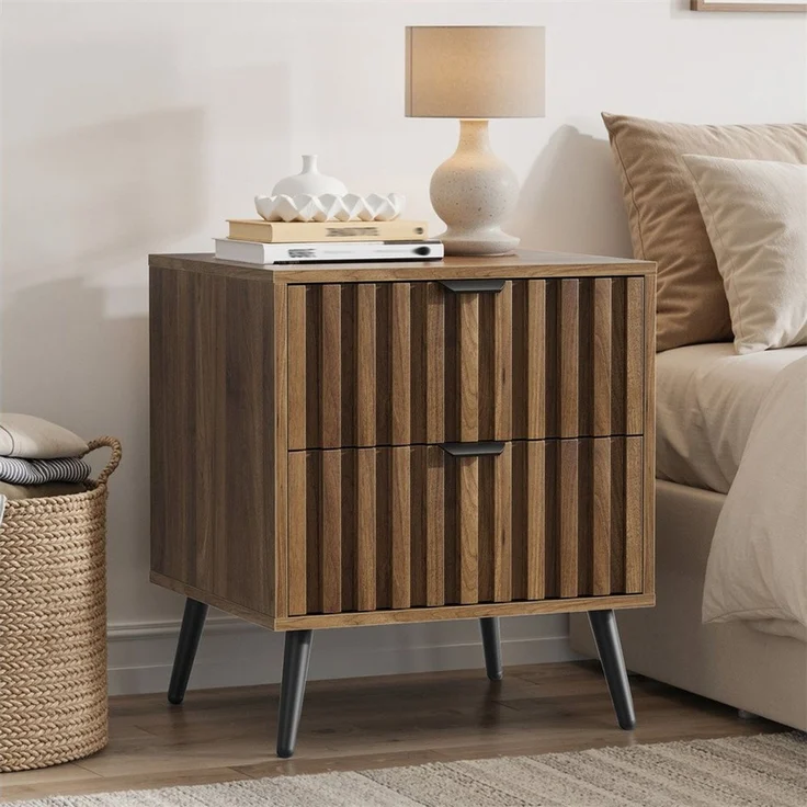 MODFU Nachttisch mit Schubladen (großzügige Ablagefläche – Multifunktional für Schlafzimmer, Wohnzimmer, Homeoffice & Kinderzimmer – Stabil mit Kippsicherung, 1-St, 45 x 40 x 53 cm) – Bild 5