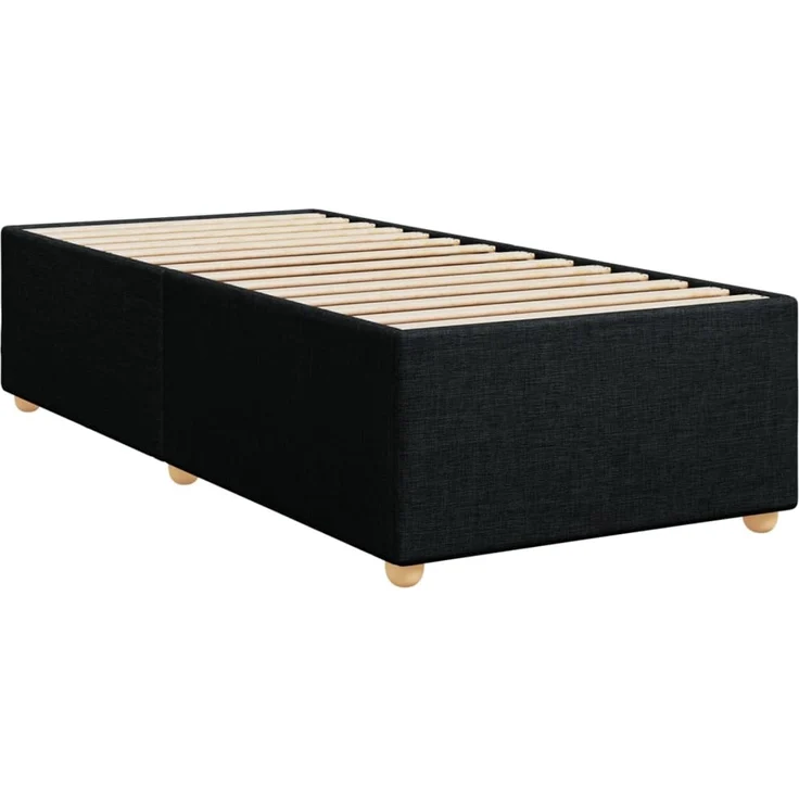 vidaXL Boxspringbett mit Matratze Schwarz 90x190 cm Stoff 3293451 – Bild 10