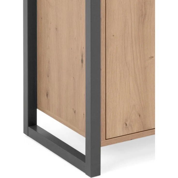 Kommode Malta in Artisan Eiche und Anthrazit 120 x 88 cm – Bild 3