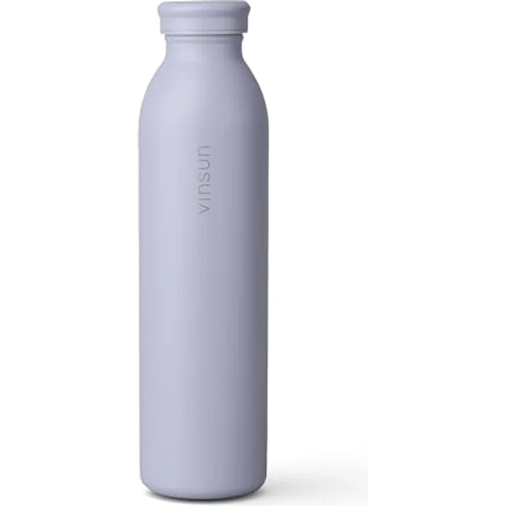 Vinsun Isolierflasche Edelstahl Flasche 600ml, Thermoflasche doppelwandig isoliert BPA frei, Auslaufsicher, Kohlensäure geeignet, bruchsicher, Kalt- & Heißgetränk – Bild 2