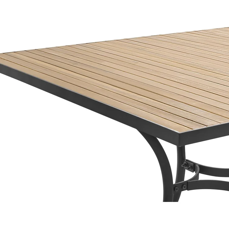 Gartentisch LASCARI 160 cm 90 cm Akazienholz Hellbraun – Bild 5