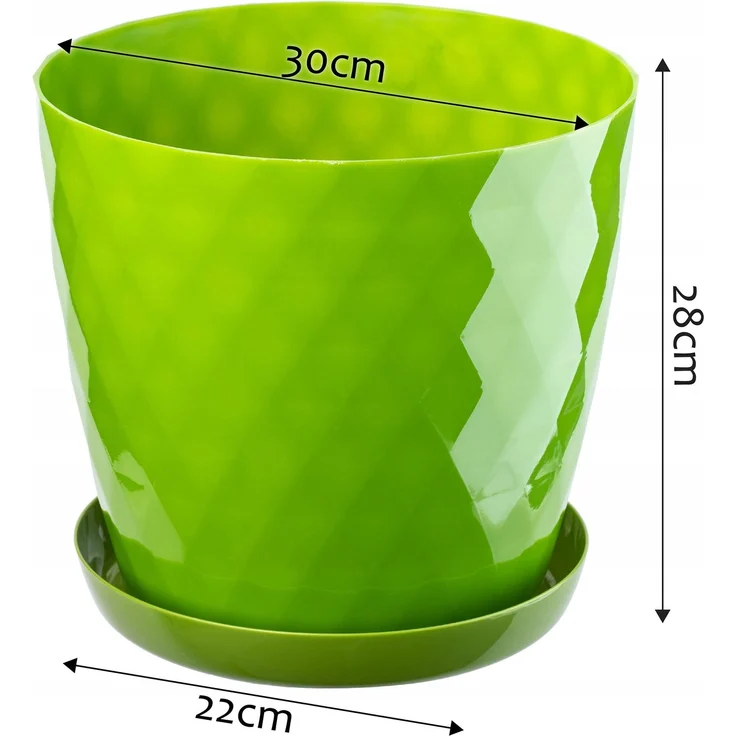 KADAX Blumentopf + Ständer Grüner Blumentopf 30cm – Bild 2