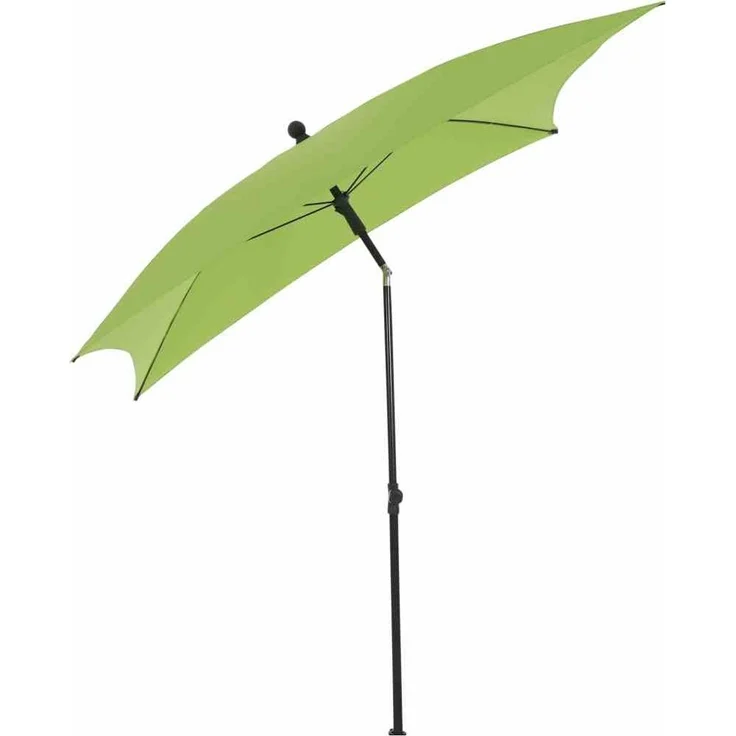 City Mittelstockschirm anthrazit/grün 180x180 cm – Bild 2