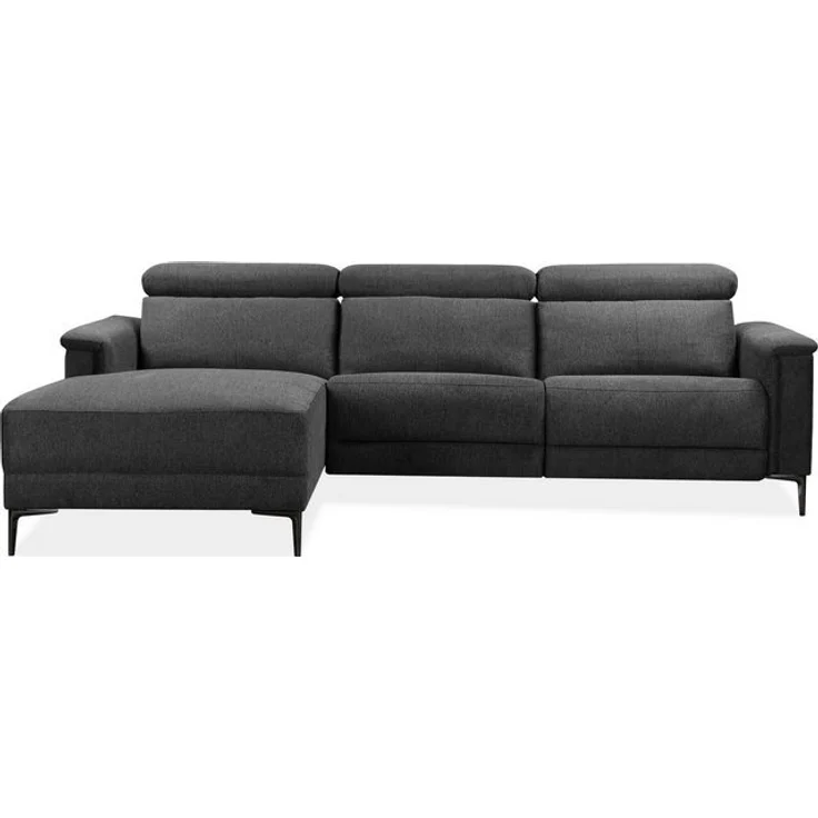 Places of Style Ecksofa Lund, L-Form, 261cm, mit man. o. elektr. Relaxfunktion und USB/ Kopfteilverstellg – Bild 4