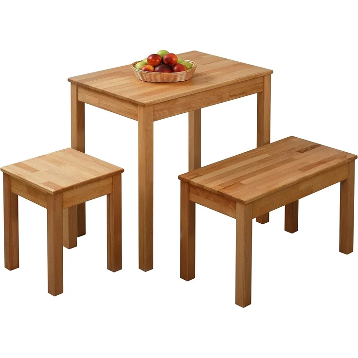 Krok Wood Esstisch Tomas aus Massivholz (Buche, 70 x 50 x 75 cm) – Bild 4