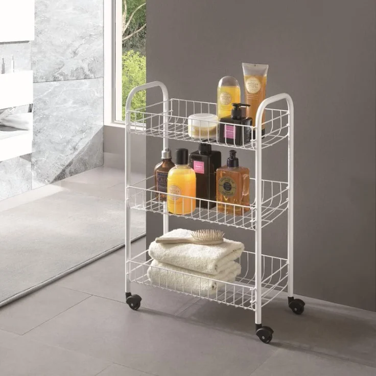 METALTEX 340633014 SIENA Allzweckwagen mit 3 Etagen / Rollregal, Höhe 63 cm – Bild 5