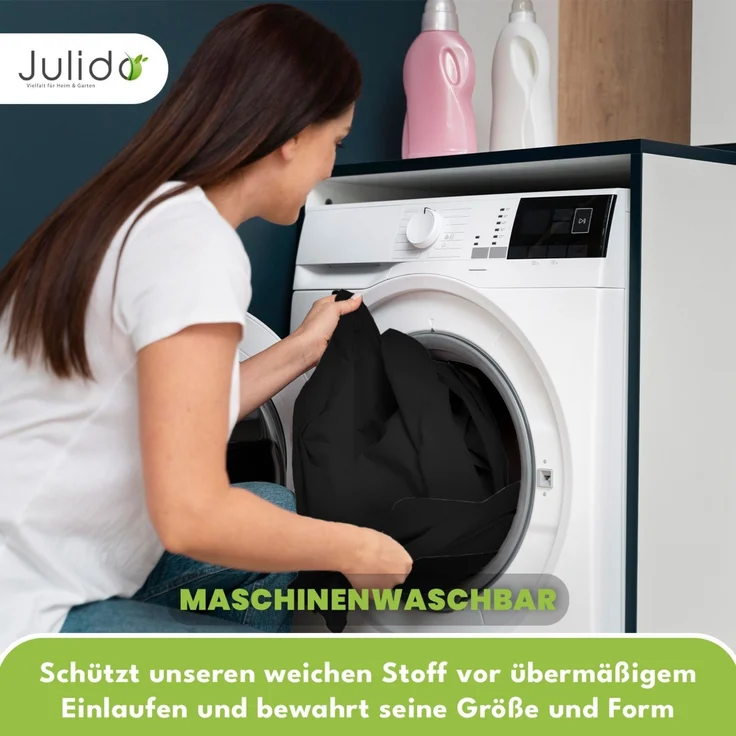 Jersey Spannbettlaken Spannbetttuch 90-100x190-200cm 100% Baumwolle Schwarz – Bild 6