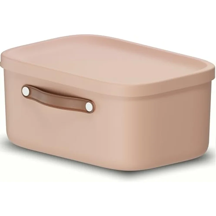 Rotho Maloja Aufbewahrungsbox 12 l, Kunststoff, rosa, 12 (39.5 x 26.5 x 17.7 cm) – Bild 1