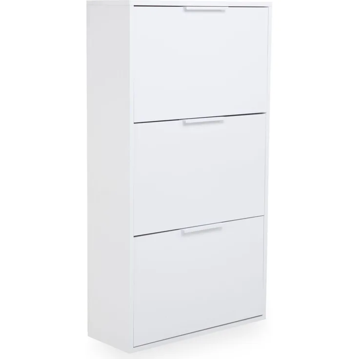 Composad Schuhschrank ESPRESSO - Diele Schuhschrank in Weiß Hochglanz