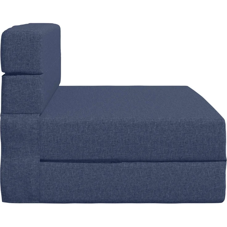 vidaXL Klappsofa Bett Blau 190 x 100 x 15 cm Stoff 900107 – Bild 3